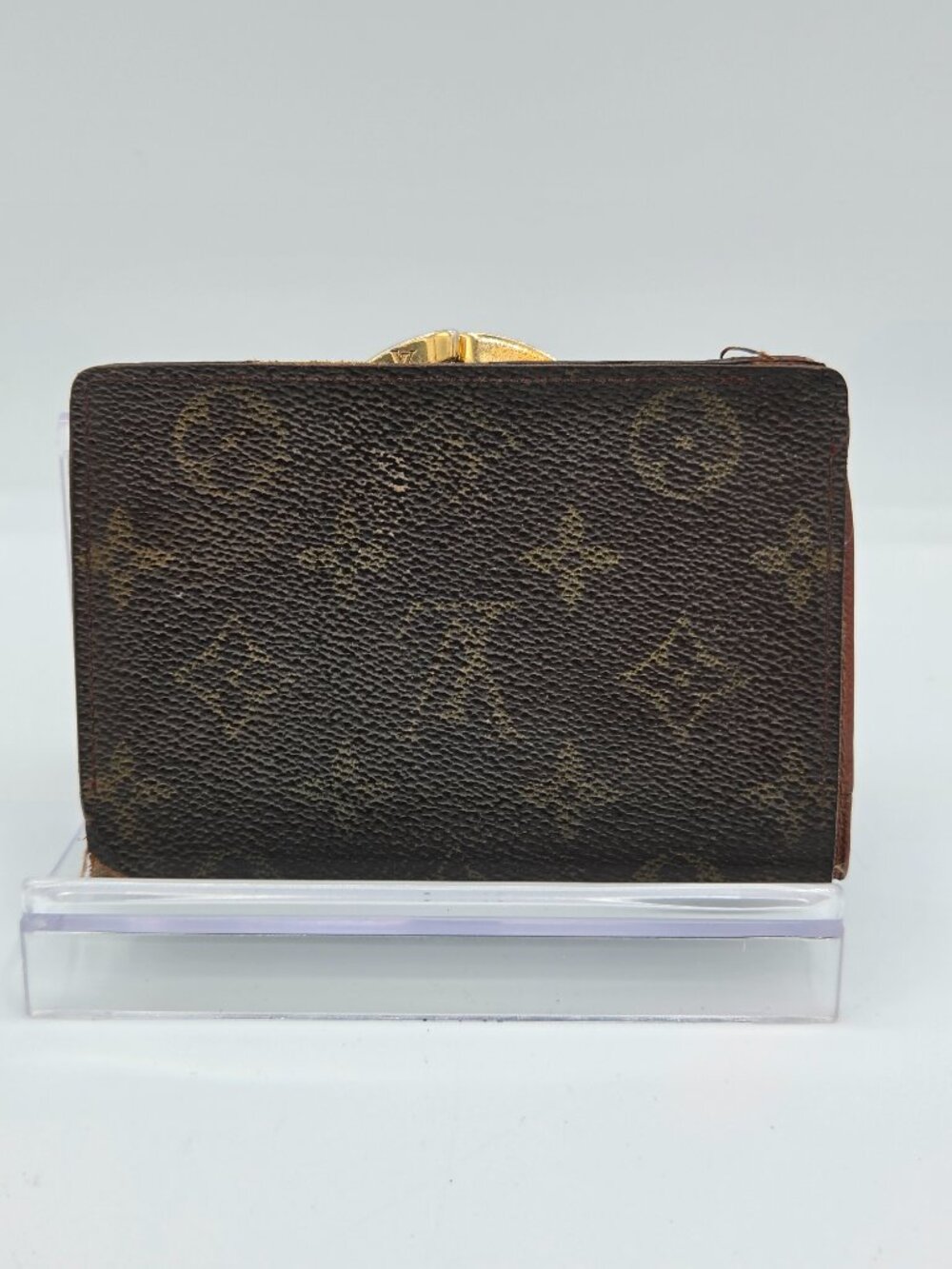 Louis Vuitton Monogram French Purse Wallet | Kiss Lock Coin Wallet | Authentic - Picture 2 of 14